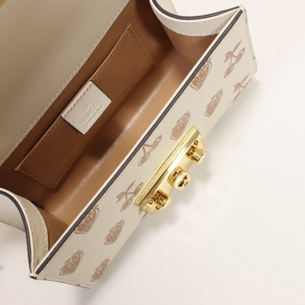 GUCCI PADLOCK SMALL BERRY SHOULDER BAG IN WHITE 20CM - Image 5