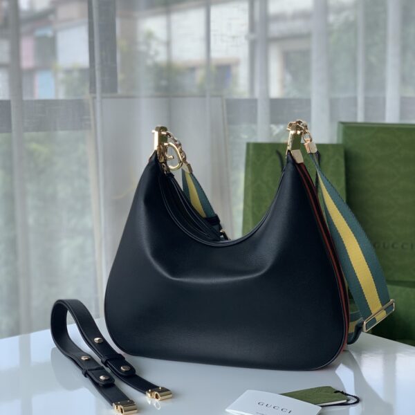 GUCCI GG ATTACHE LARGRE SHOULDER BAG IN BLACK 35CM 699409 UXWBG 1037 - Image 3