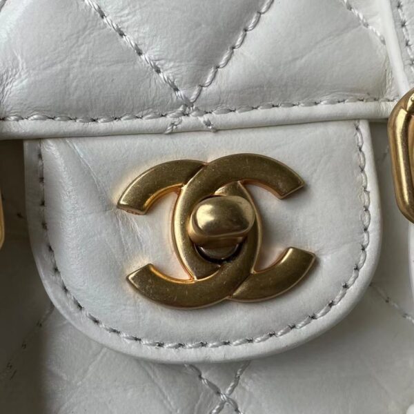 CHANEL CROSSBODY BAG WHITE AS2695 - Image 8
