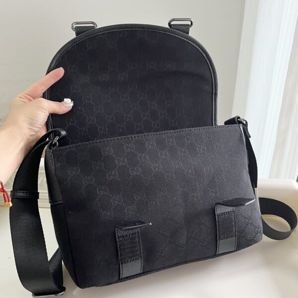 GUCCI MONOGRAM GG BUM BAG BELT POUCH WAIST BAG BLACK - Image 10