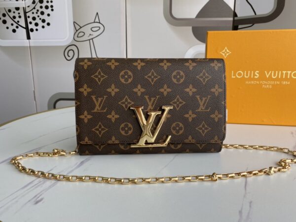 LOUIS VUITTON MONOGRAM MESSENGER 23CM BROWN WALLET - Image 7