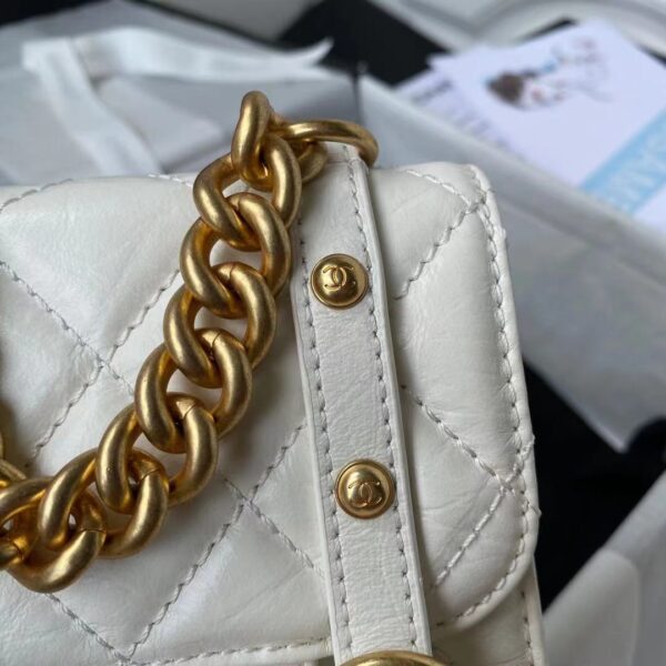 CHANEL CROSSBODY BAG WHITE AS2695 - Image 9