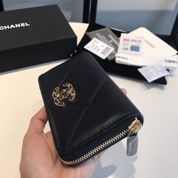 CHANEL CC RED BLACK WALLET 16.5CM - Image 9
