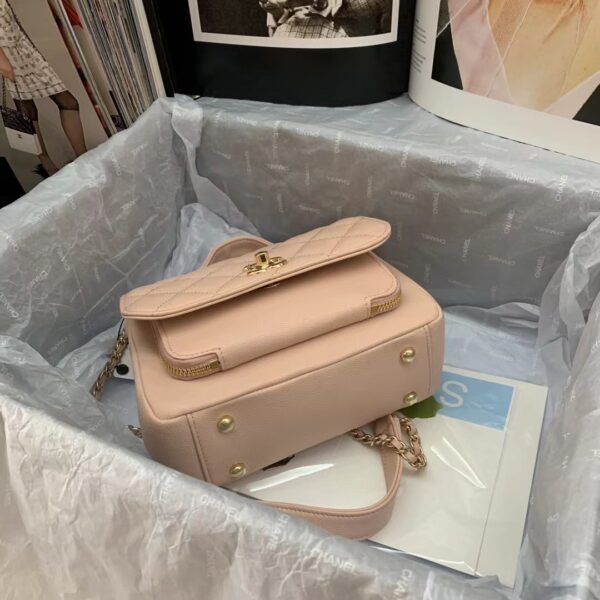 CHANEL MINI BUSINESS AFFINITY LIGHT PINK 19CM - Image 4
