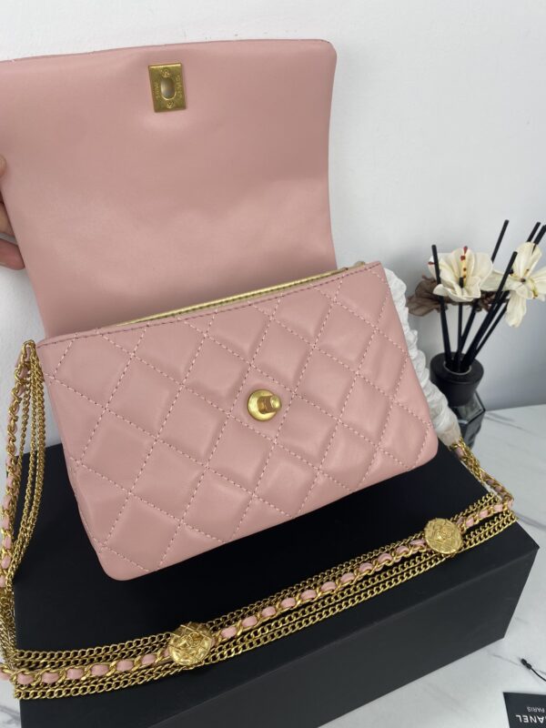 CHANEL QUILTED MINI CC FLAP PINK - Image 9