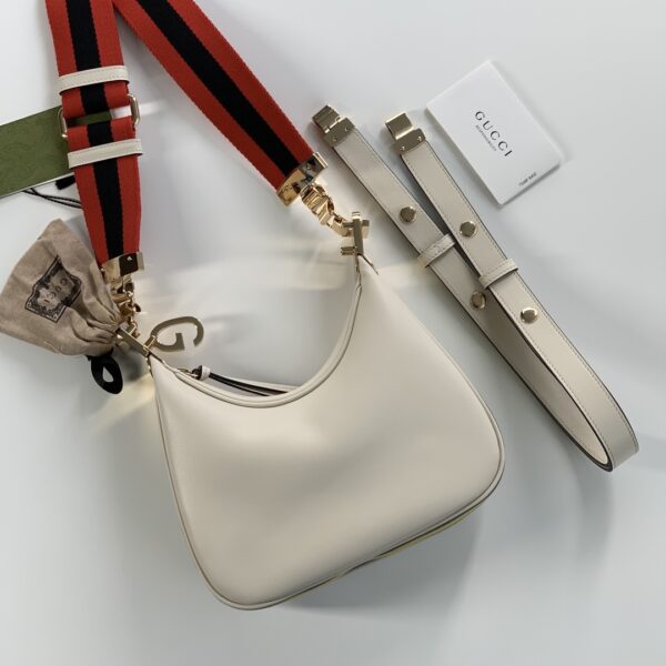 GUCCI GG ATTACHE SMALL SHOULDER BAG IN WHITE 23CM 702823 UXWBG 9109 - Image 2