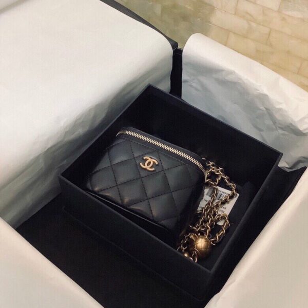 CHANEL SMALL VANITY WITH CHAIN BLACK AP1447 - Image 2