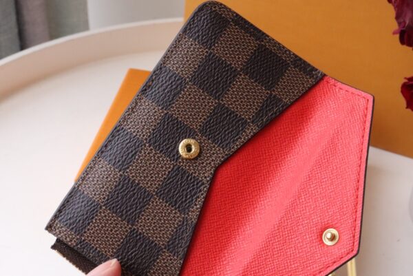 Louis Vuitton Card Holder Recto Verso Damier Ebene Red N60406 - Image 2