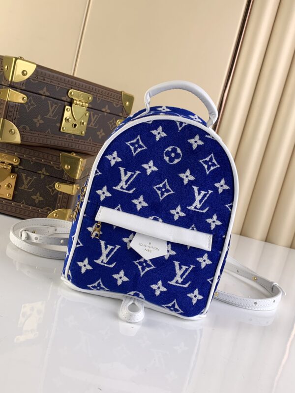 LOUIS VUITTON PALM SPRINGS MINI BACKPACK 22CM BLUE M46207 - Image 2