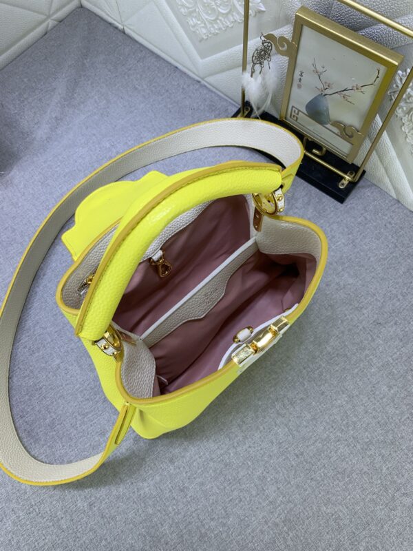 LOUIS VUITTON CAPUCINES BB CEDRAT YELLOW 27CM M59708 - Image 2