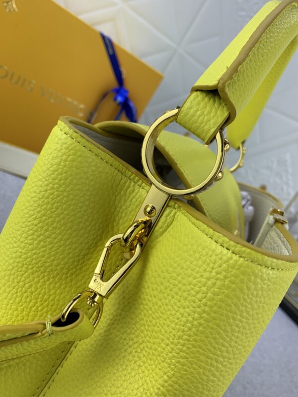 LOUIS VUITTON CAPUCINES BB CEDRAT YELLOW 27CM M59708 - Image 5