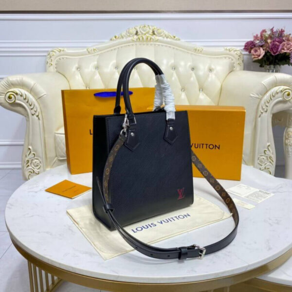 LOUIS VUITTON SAC PLAT BB 21CM BLACK M58660 - Image 8
