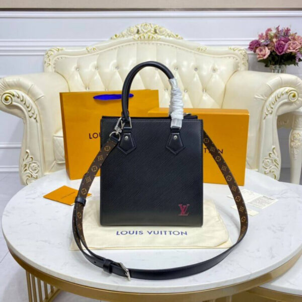 LOUIS VUITTON SAC PLAT BB 21CM BLACK M58660 - Image 9