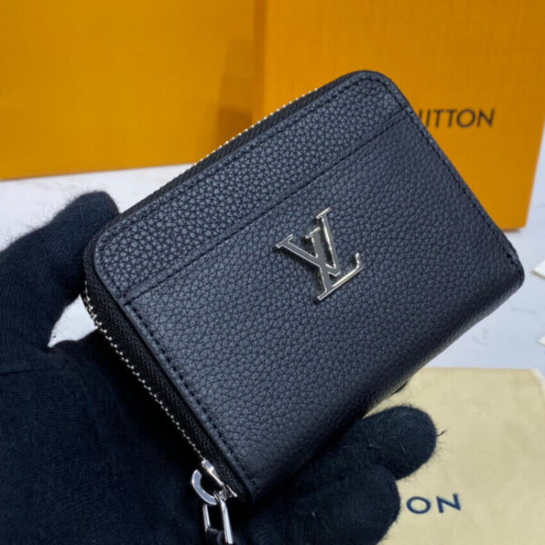 LOUIS VUITTON LOCKME ZIPPY COIN PURSE BLACK M80099 - Image 7