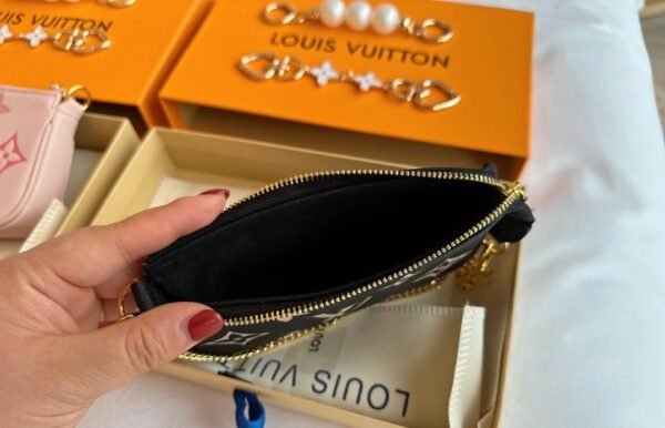 LOUIS VUITTON MINI POCHETTE ACCESSOIRES BLACK M80732 - Image 3