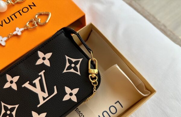 LOUIS VUITTON MINI POCHETTE ACCESSOIRES BLACK M80732 - Image 5