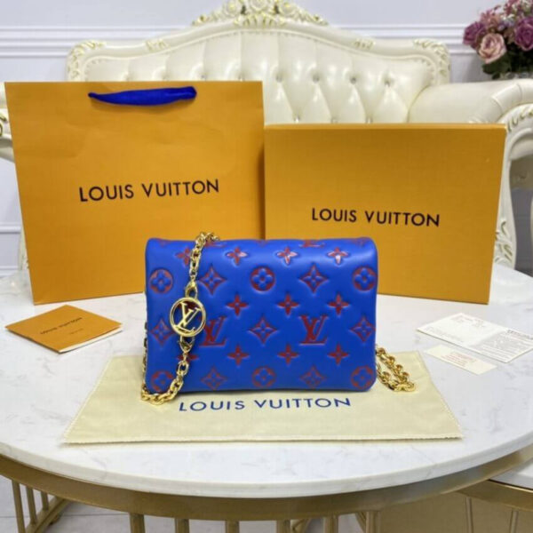 LOUIS VUITTON POCHETTE COUSSIN BLUE M80742 - Image 10