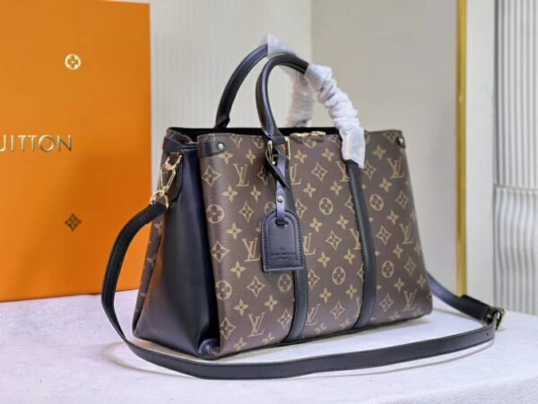 LOUIS VUITTON SOUFFLOT MM 36CM BLACK M44817 - Image 3