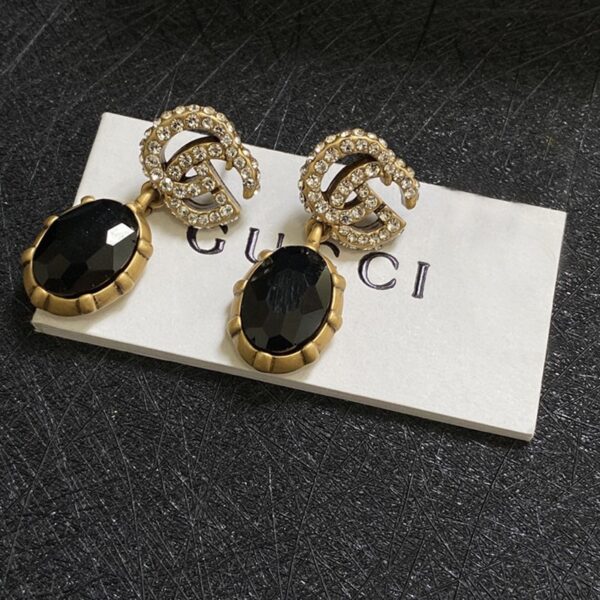 GUCCI GG BLACK EARRINGS - Image 7