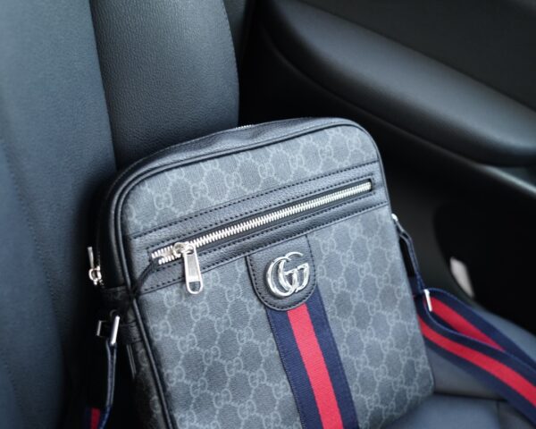 GUCCI OPHIDIA GG MESSENGER BAG 26CM FULL BLACK 547926 96IWT 8745 - Image 2