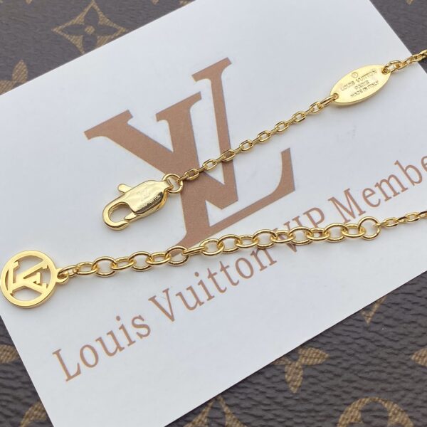 LOUIS VUITTON GARDEN LOUISE GOLD NECKLACE - Image 5