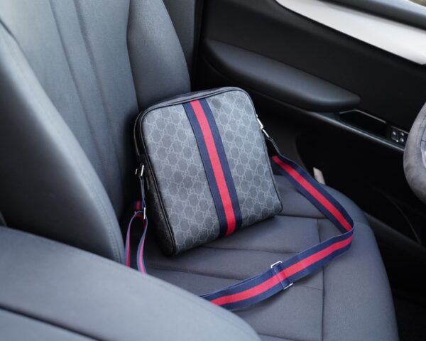 GUCCI OPHIDIA GG MESSENGER BAG 26CM FULL BLACK 547926 96IWT 8745 - Image 3