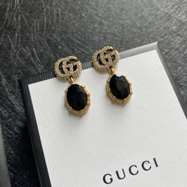 GUCCI GG BLACK EARRINGS - Image 8