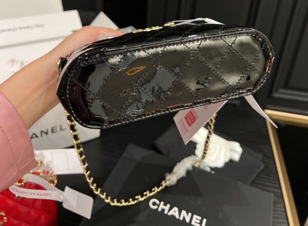 CHANEL CLUTCH WITH CHAIN BLACK 18CM AP3354 - Image 7