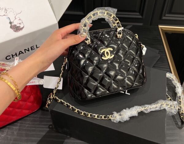 CHANEL CLUTCH WITH CHAIN BLACK 18CM AP3354 - Image 6
