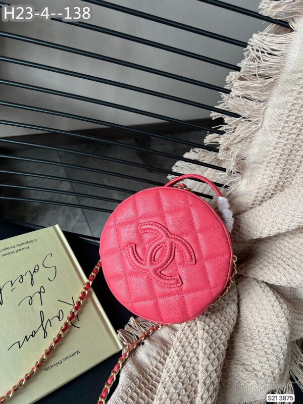 CHANEL SMALL VANITY CASE PINK 16CM AS3875 - Image 2