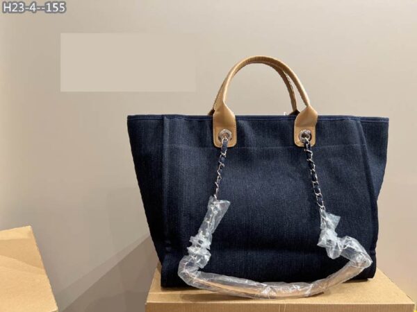 CHANEL SHOPPING BAG WITH PEARLS 38CM - Image 5