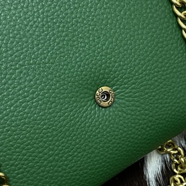 GUCCI GG MARMONT MATELASSÉ MINI BAG 20CM DARK GREEN 401232 A7M0T 1000 - Image 2