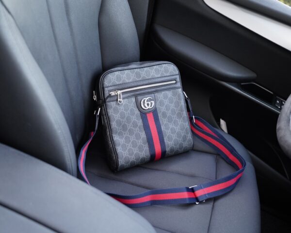 GUCCI OPHIDIA GG MESSENGER BAG 26CM FULL BLACK 547926 96IWT 8745 - Image 5
