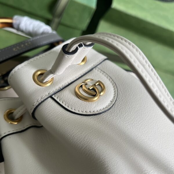 GUCCI DIANA MINI BUCKET BAG WHITE 25CM 724667 UAAAY 9058 - Image 6