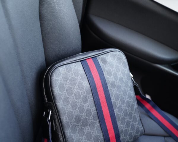 GUCCI OPHIDIA GG MESSENGER BAG 26CM FULL BLACK 547926 96IWT 8745 - Image 8