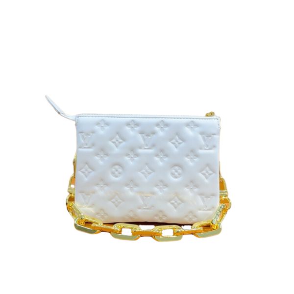 LOUIS VUITTON MONOGRAM PUFFY COUSSIN BB WHITE 21CM M59277