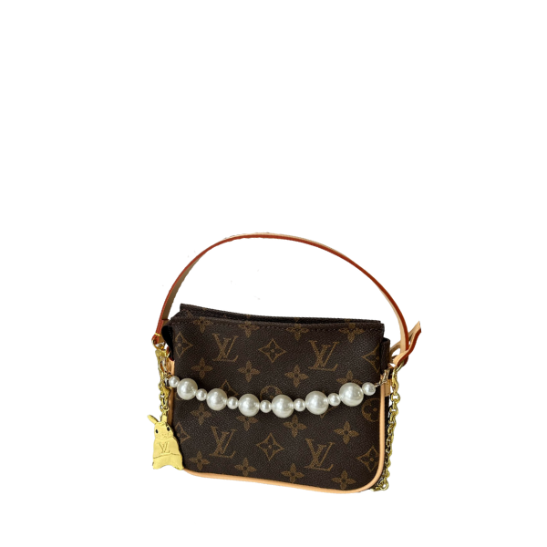 LOUIS VUITTON POCHETTE ACCESSOIRES MONOGRAM BROWN 18CM