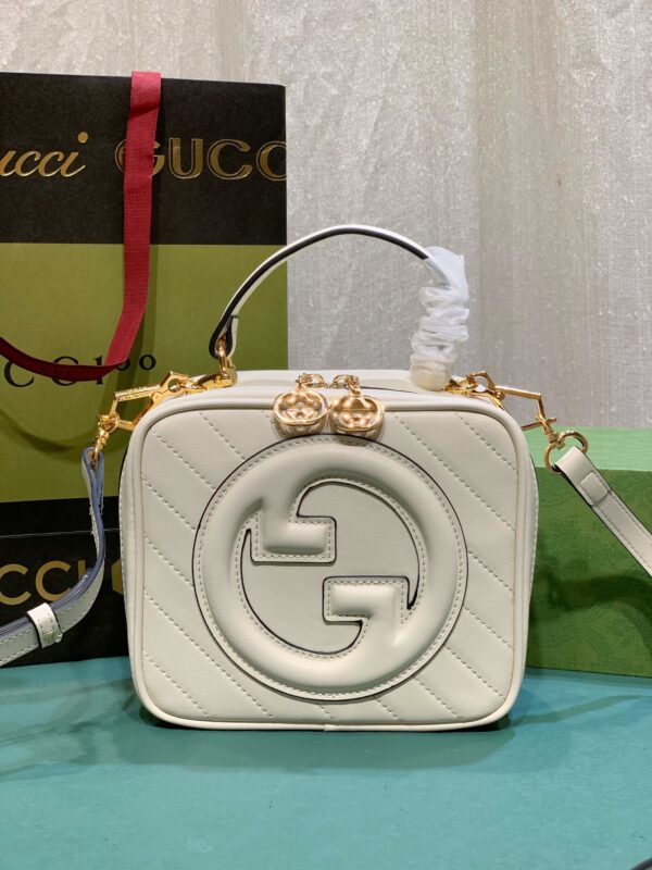 GUCCI BLONDIE TOP HANDLE BAG WHITE 20CM 744434 1IV0G 9022 - Image 10