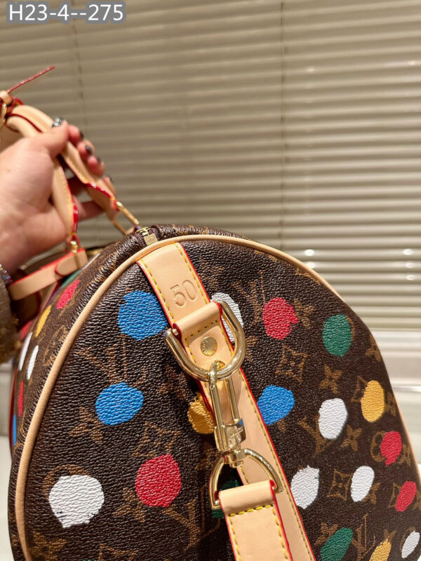 LOUIS VUITTON X YK BANDOULIÈRE KEEPALL 50 BROWN M46377 - Image 10