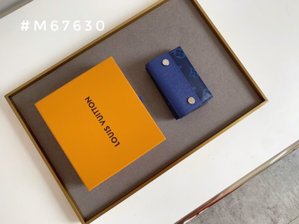 LOUIS VUITTON DISCOVERY COMPACT WALLET NAVY BLUE 9CM M67630 - Image 2