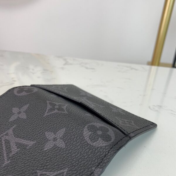 LOUIS VUITTON POCKET ORGANIZER MONOGRAM ECLIPSE CANVAS BLACK 11CM M61696 - Image 2