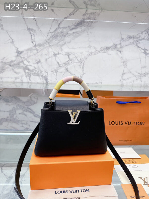 LOUIS VUITTON CAPUCINES BB BLACK 27CM M21920 - Image 2