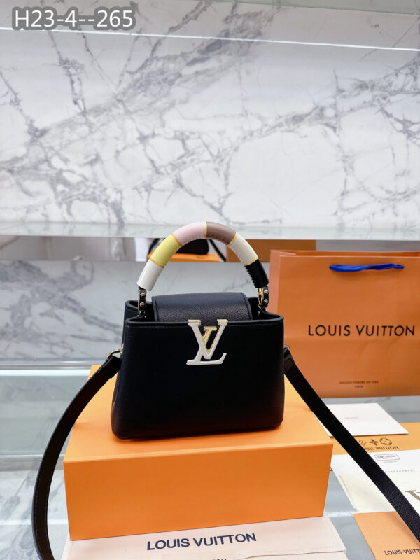LOUIS VUITTON MINI CAPUCINES BLACK 20CM M21920 - Image 2