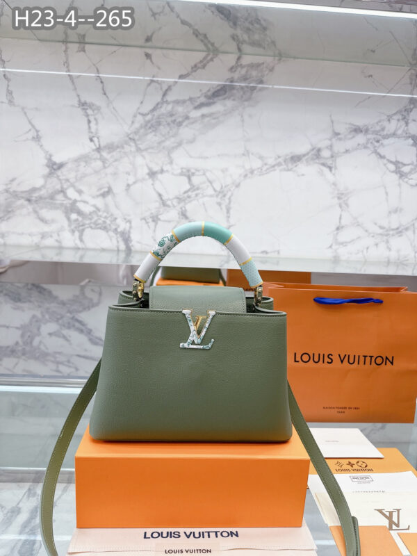 LOUIS VUITTON CAPUCINES GREEN 27CM M21639 - Image 2