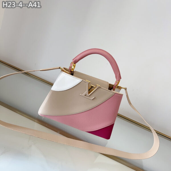 LOUIS VUITTON CAPUCINES 27CM GREY AND PINK M59864 - Image 2