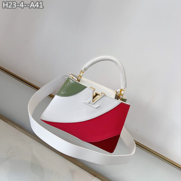 LOUIS VUITTON CAPUCINES 27CM RED AND WHITE M59864 - Image 2