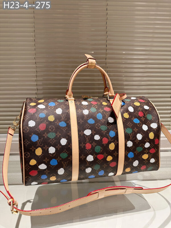 LOUIS VUITTON X YK BANDOULIÈRE KEEPALL 50 BROWN M46377 - Image 2