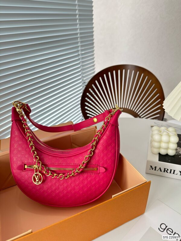 LOUIS VUITTON LOOP BAGUETTE BAG PINK 24CM M22593 - Image 3