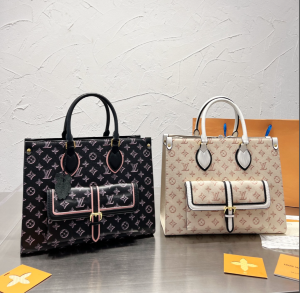LOUIS VUITTON ONTHEGO MM WHITE 35CM M46154 - Image 2