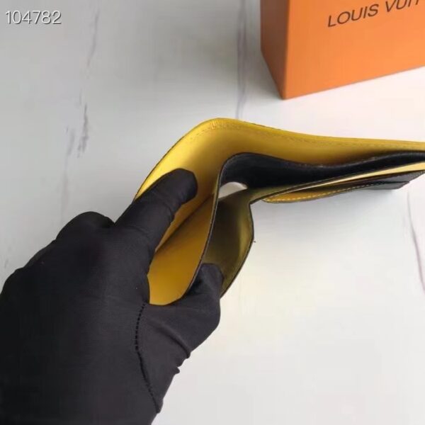 LOUIS VUITTON MULTIPLE WALLET DAMIER GRAPHITE BLACK AND YELLOW 11CM N63260 - Image 2